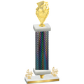 Premium Single Black Carbon Fiber Fourth Place Pickleball Trophy