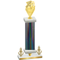 Premium Single Black Carbon Fiber Victory Pickleball Trophy