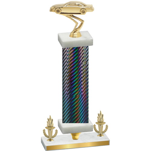 Premium Single Black Carbon Fiber Victory Cars Trophy