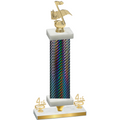 Premium Single Black Carbon Fiber Fourth Place Music Trophy