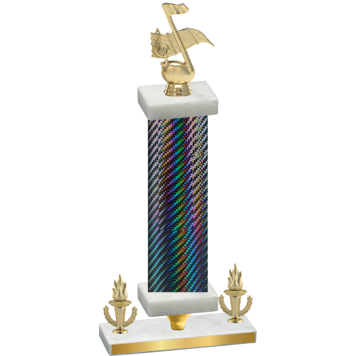 Premium Single Black Carbon Fiber Victory Music Trophy