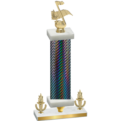 Premium Single Black Carbon Fiber Victory Music Trophy