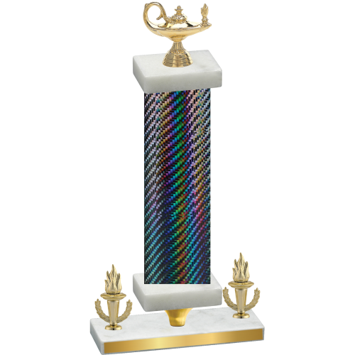 Premium Single Black Carbon Fiber Victory Academics Trophy