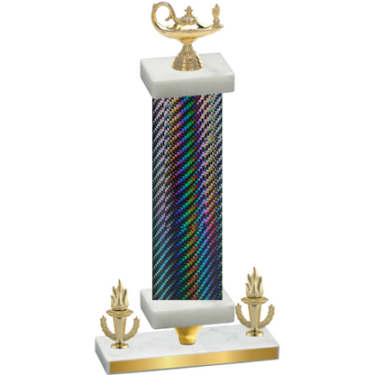 Premium Single Black Carbon Fiber Victory Academics Trophy