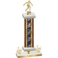 Premium Single Flag USA Third Place Soccer Trophy