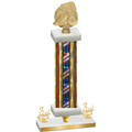 Premium Single Flag USA Third Place Soccer Trophy