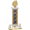 Premium Single Flag USA Year Soccer Trophy
