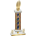 Premium Single Flag USA Year Football Trophy