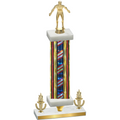 Premium Single Flag USA Victory Wrestling Trophy