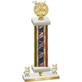 Premium Single Flag USA Year Bowling Trophy