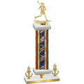 Premium Single Flag USA Victory Lacrosse Trophy