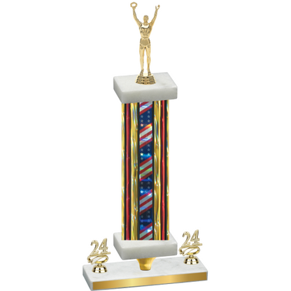 Premium Single Flag USA Year Victory Trophy