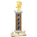 Premium Single Flag USA First Place Pickleball Trophy