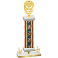 Premium Single Flag USA Third Place Pickleball Trophy