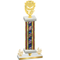 Premium Single Flag USA Fourth Place Pickleball Trophy