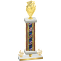 Premium Single Flag USA Fourth Place Pickleball Trophy