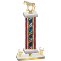 Premium Single Flag USA Third Place Horses Trophy