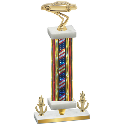 Premium Single Flag USA Victory Cars Trophy