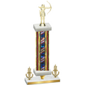 Premium Single Flag USA Victory Archery Trophy