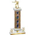 Premium Single Flag USA Year Shooter Trophy