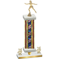 Premium Single Flag USA Year Skater Trophy