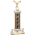 Premium Single Flag USA Year Weights Trophy