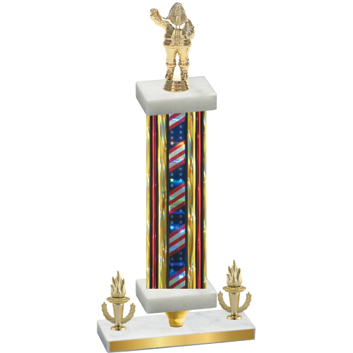 Premium Single Flag USA Victory Holiday Trophy