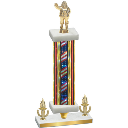 Premium Single Flag USA Victory Holiday Trophy