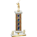 Premium Single Flag USA Year Golf Trophy