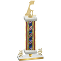 Premium Single Flag USA Year Golf Trophy