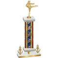 Premium Single Flag USA Victory Karate Trophy