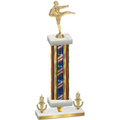 Premium Single Flag USA Victory Karate Trophy