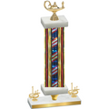 Premium Single Flag USA First Place Academics Trophy