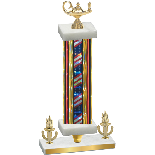 Premium Single Flag USA Victory Academics Trophy