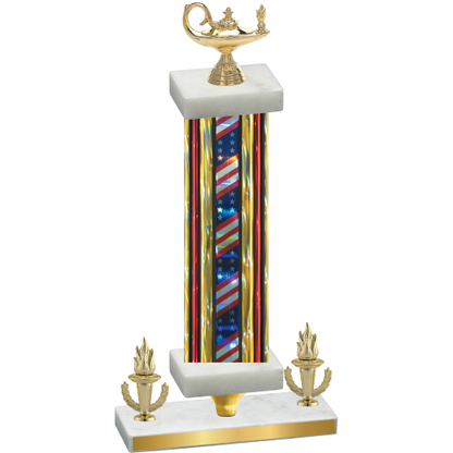 Premium Single Flag USA Victory Academics Trophy
