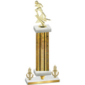 Premium Single Gold Glacier Victory Football Trophy