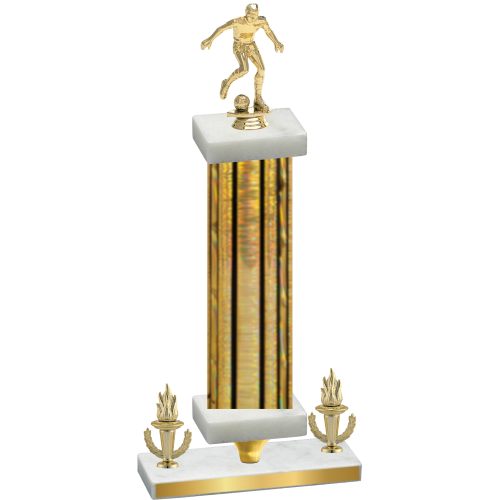 Premium Single Gold Glacier Victory Soccer Trophy