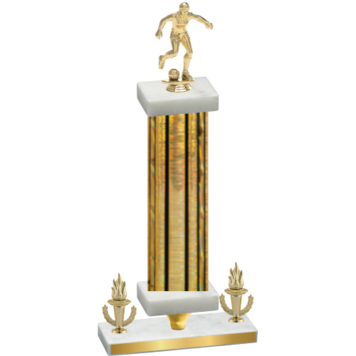 Premium Single Gold Glacier Victory Soccer Trophy