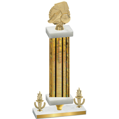 Premium Single Gold Glacier Victory Soccer Trophy