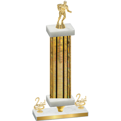 Premium Single Gold Glacier Second Place Rugby Trophy
