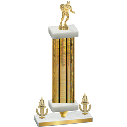 Premium Single Gold Glacier Victory Rugby Trophy