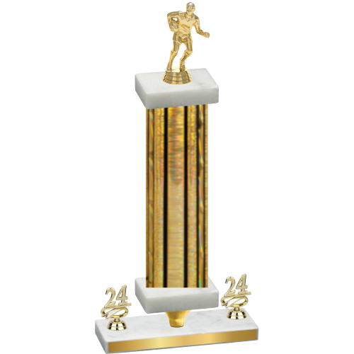 Premium Single Gold Glacier Year Rugby Trophy