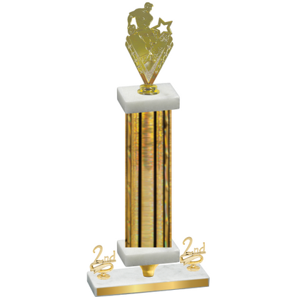 Premium Single Gold Glacier Second Place Rugby Trophy