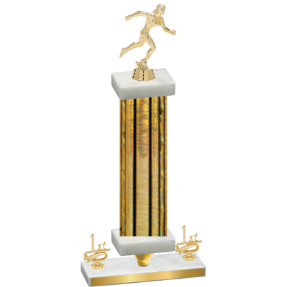 Premium Single Gold Glacier First Place Running Trophy