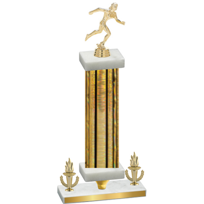 Premium Single Gold Glacier Victory Running Trophy