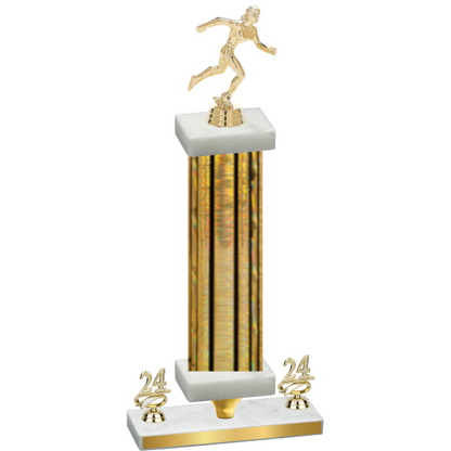 Premium Single Gold Glacier Year Running Trophy