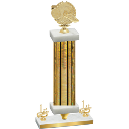 Premium Single Gold Glacier First Place Running Trophy
