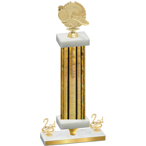Premium Single Gold Glacier Second Place Running Trophy