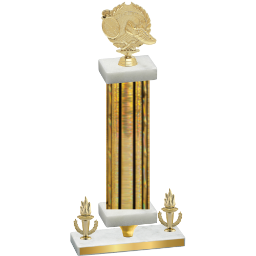 Premium Single Gold Glacier Victory Running Trophy