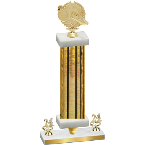 Premium Single Gold Glacier Year Running Trophy
